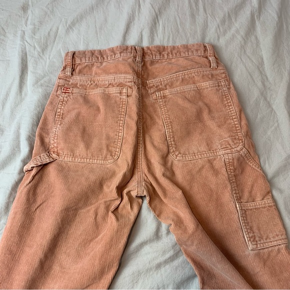 Urban Outfitters BDG corduroy coral pants size 28 slim fit straight leg - Picture 3 of 8